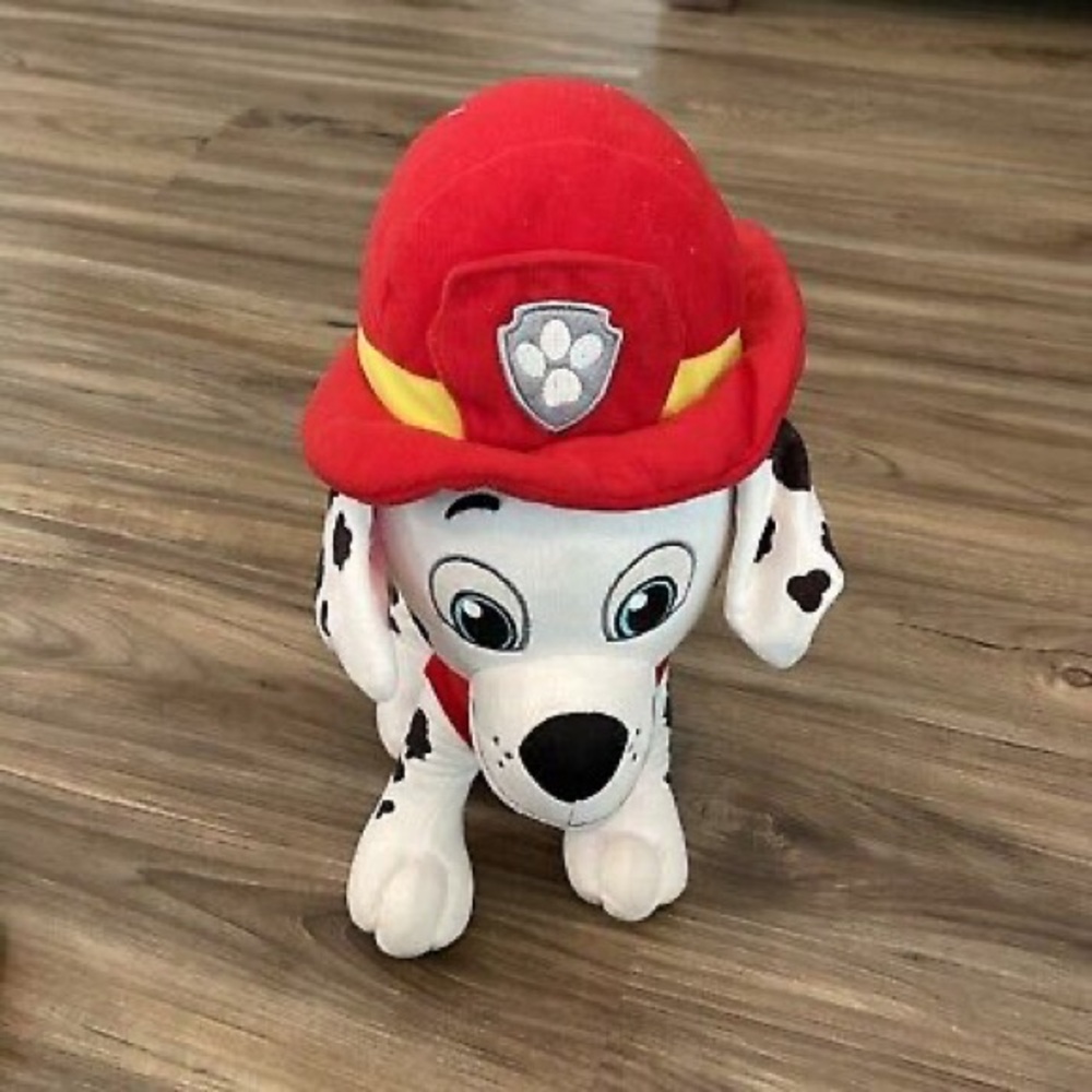 Nickelodeon Paw Patrol Marshall Plush Toy 15” Fireman Dog Stuffed Animal Plush